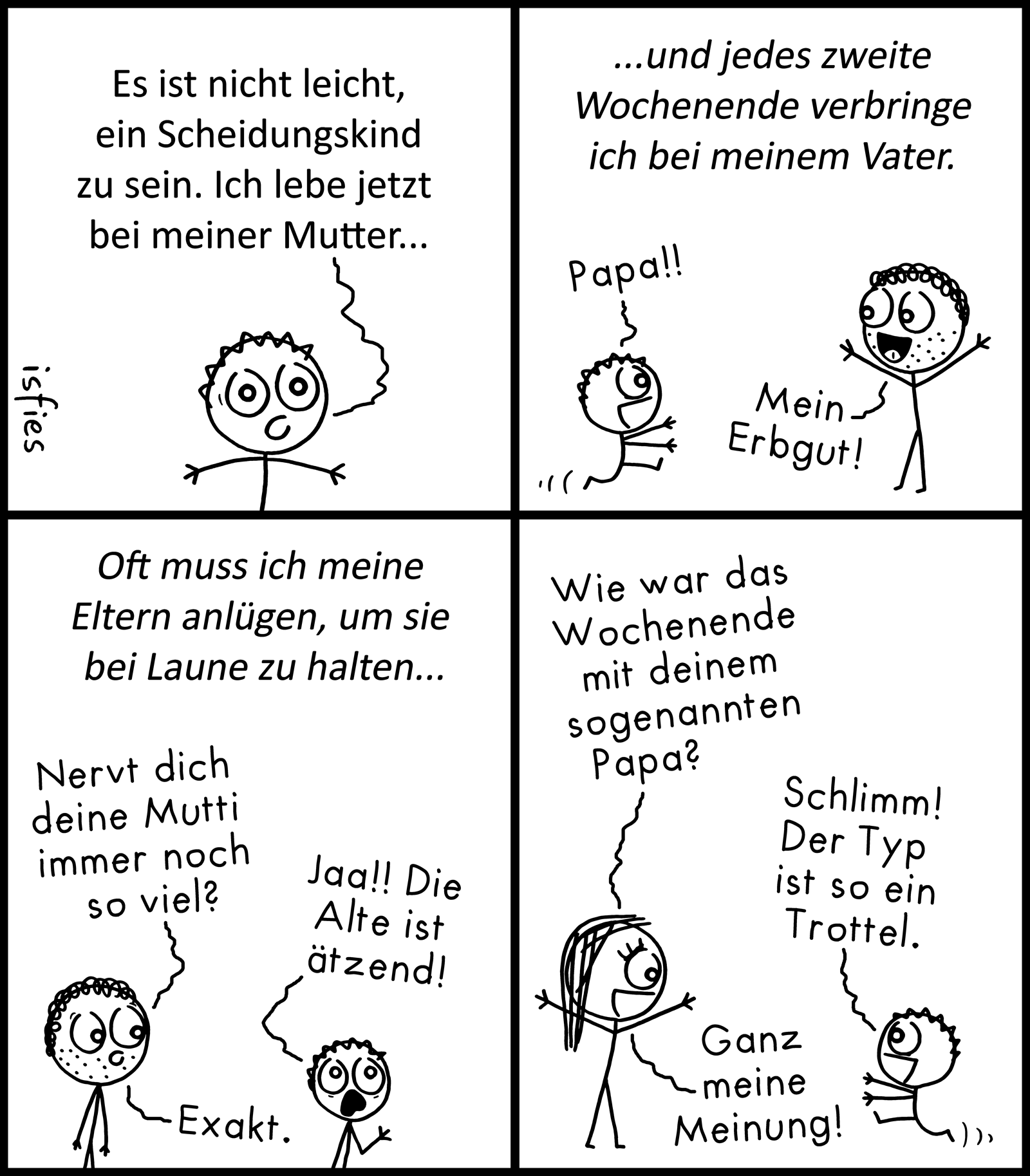 Scheidungskind sein… - Gevolgen Scheiding Kind 13 Jaar