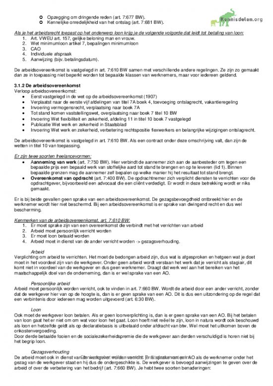Schets Van Het Nederlandse Arbeidsrecht