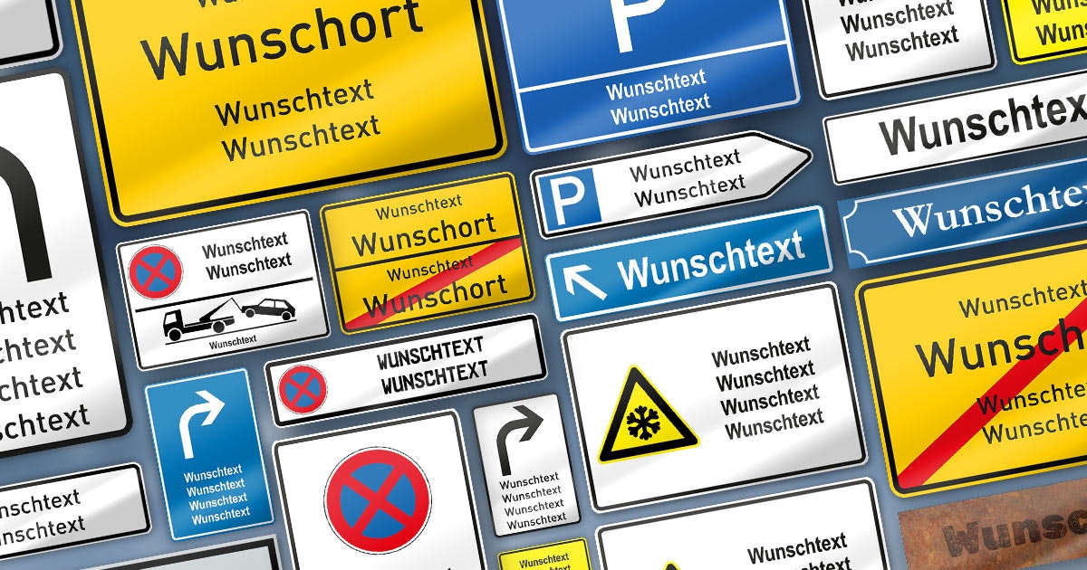 Schilder drucken & selbst gestalten | PrintPlanet - Schilder Van Vliegende Vissen En Andere Vreemde Wezens