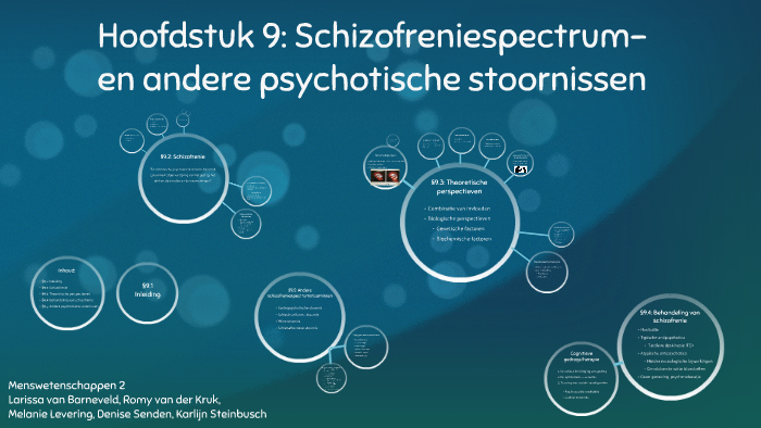 Schizofreniespectrum- en andere psychotische stoornissen by Denise - Ongespecificeerde Schizofreniespectrum- Of Andere Psychotische Stoornis