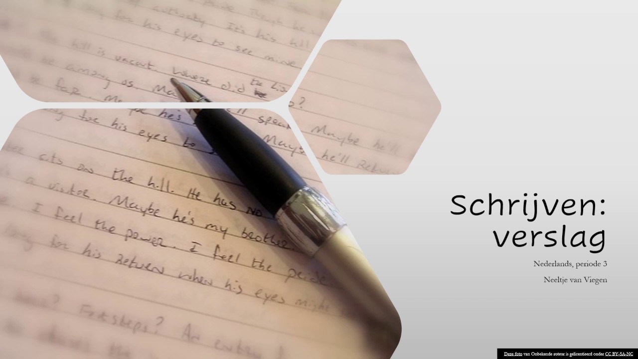 Schrijven: verslag - YouTube - Voorbeeld Van Een Verslag Maken
