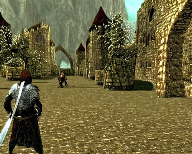 screenshot from the ps 1 lord of the rings video game | Stable - Deel 1 Lord Of The Rings