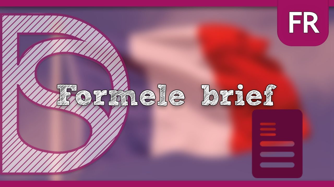 Afsluiting Brief In Het Frans