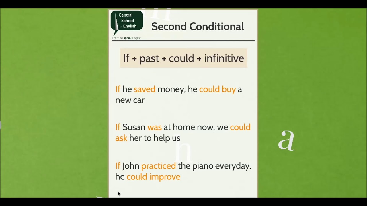 Second conditional | English grammar - YouTube - First And Second Conditional English