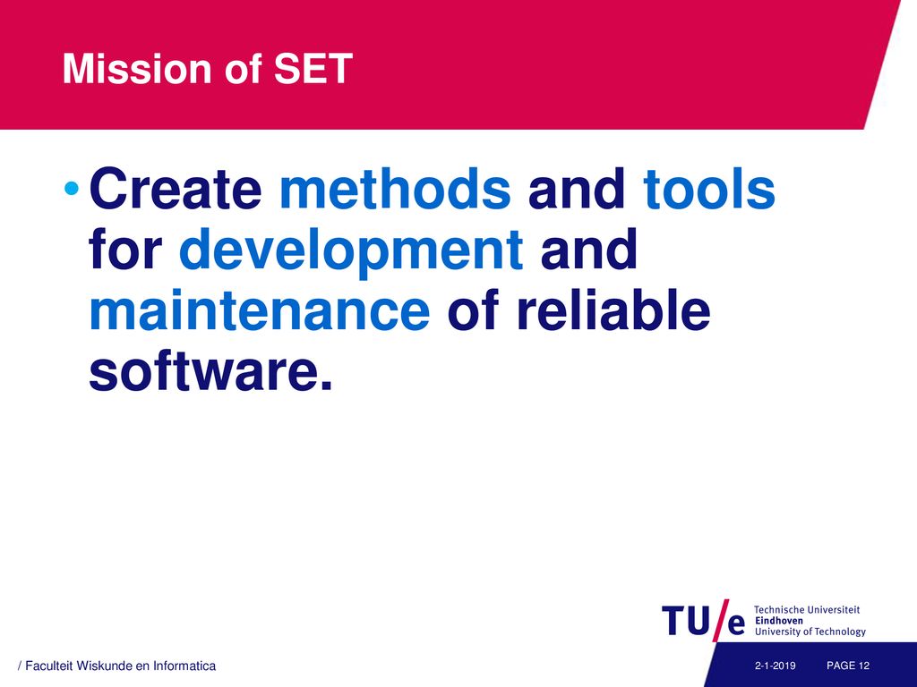 SET seminar (2IS95). - ppt download - Faculteit Elektrotechniek Wiskunde En Informatica