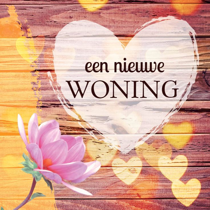 Sfeervolle verhuiskaart om de ontvangers een warm welkom te heten in - Is Verhuisd Of Is Verhuist