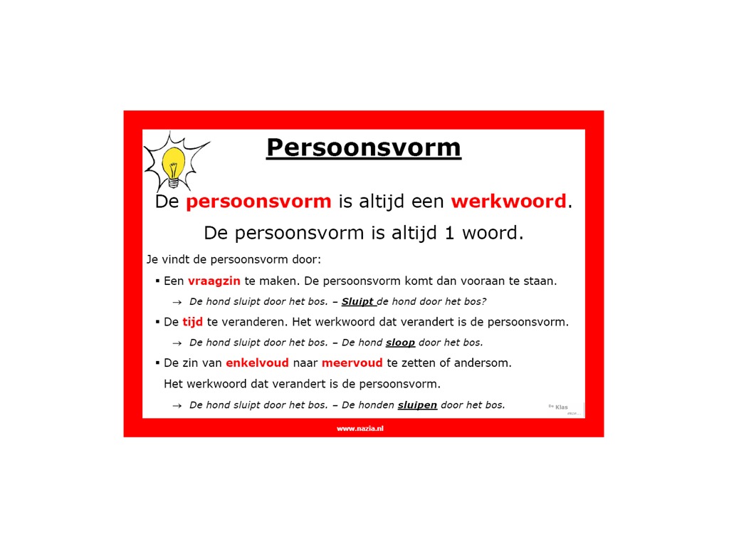 ShowMe - persoonsvorm - Wat Is Een Persoonsvorm Voorbeeld