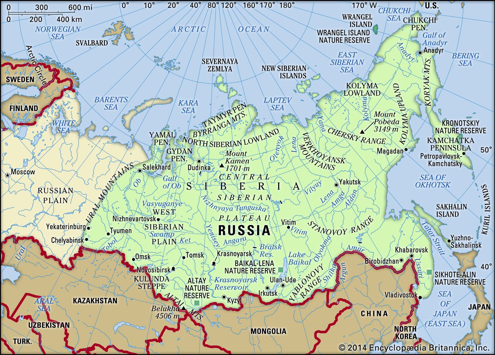 Siberia | region, Asia | Britannica - Welk Water Scheidt Alaska En Siberie
