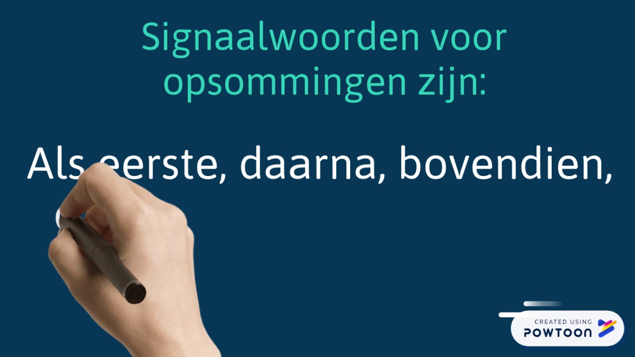 Signaalwoorden opsomming - YouTube - Wat Is Een Opsomming In Een Tekst
