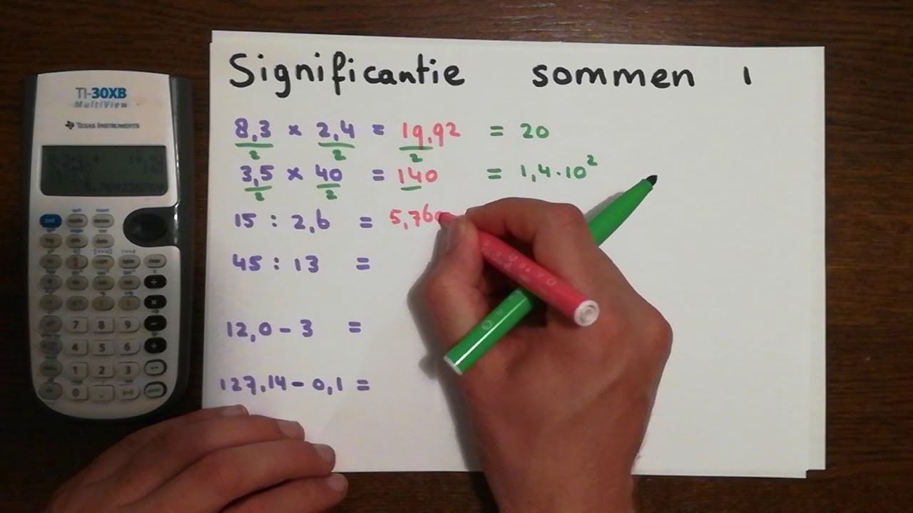 Significante cijfers (voorbeelden basis) - YouTube - Hoeveel Mogelijkheden Met 4 Cijfers
