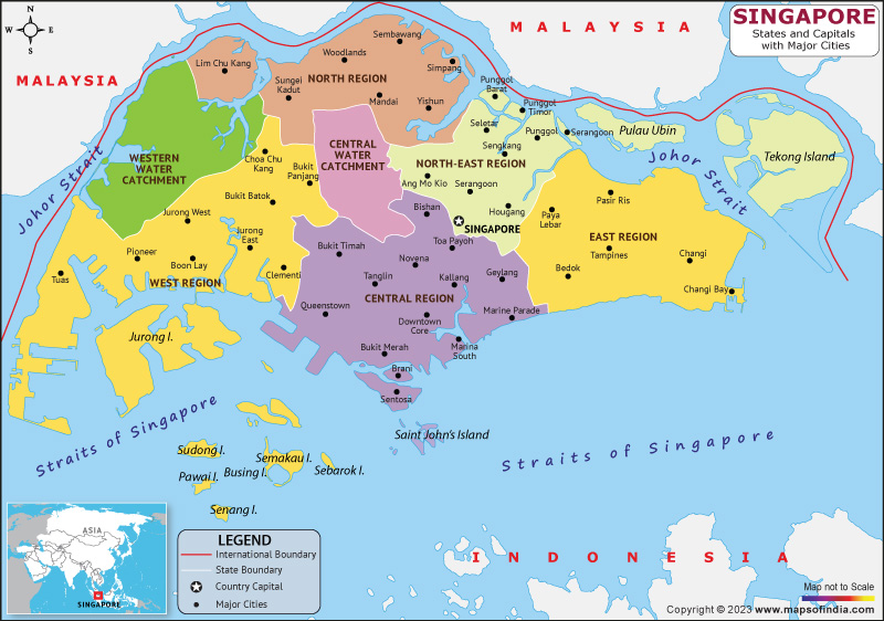 Waar Ligt Singapore Op De Kaart