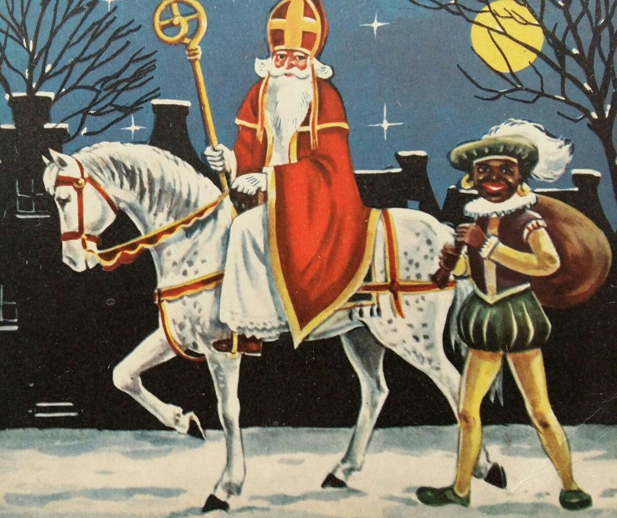 Plaatje Sinterklaas En Zwarte Piet