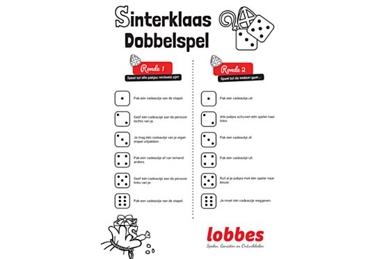 Sinterklaas Dobbelspelregels om te printen | Lobbes Speelgoed België - Hoe Heet De Een Bij Dobbelen En Kaarten