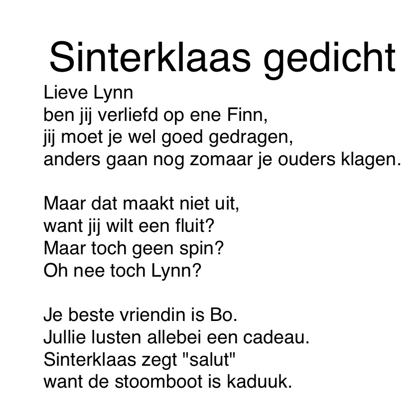 Sinterklaas Gedicht - Nart Gashi - Hoe Begin Je Een Sinterklaasgedicht
