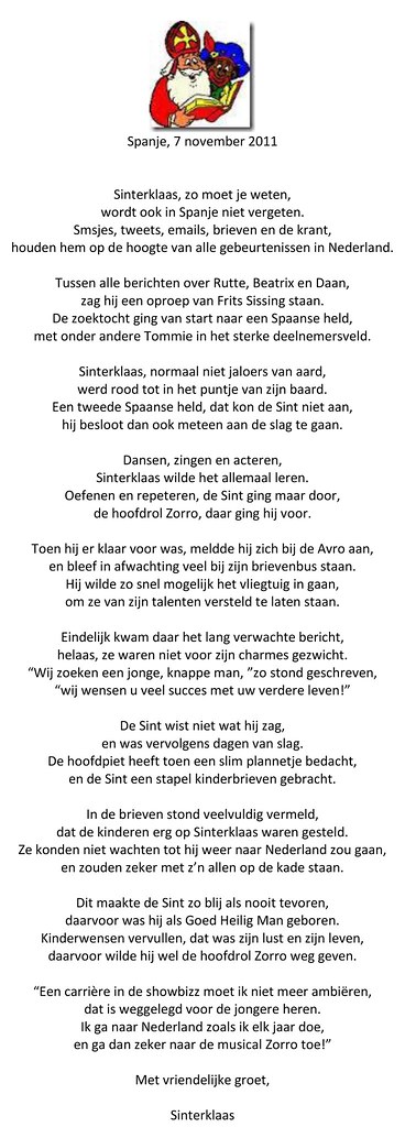 Hulp Bij Gedichten Schrijven Sinterklaas