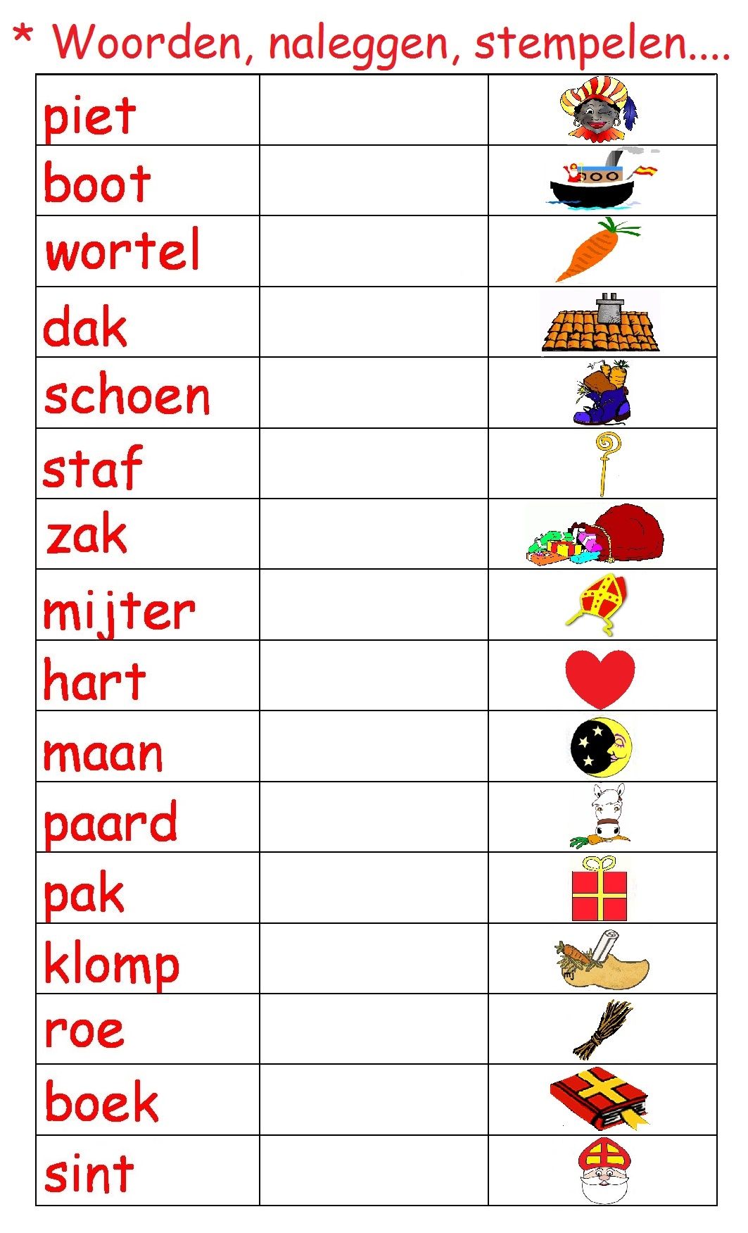 * Sinterklaaswoorden... | Woorden, Sinterklaas, Knutsel idee sinterklaas - Woorden Maken Met 5 Letters