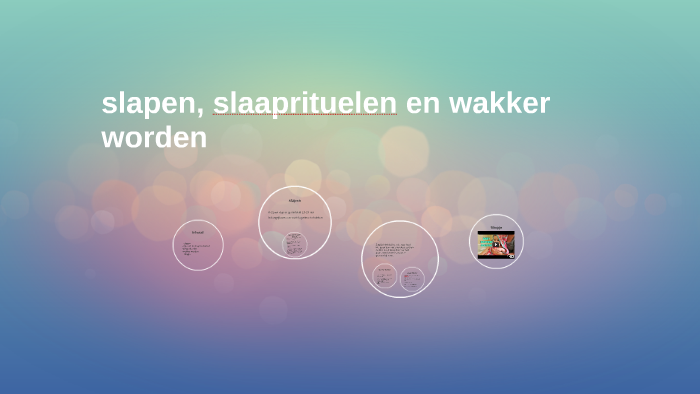 slapen, slaaprituelen en wakker worden by marchie bos on Prezi - Slapen En Fit Wakker Worden