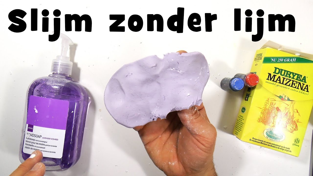 Slijm zonder lijm - met Handzeep en Maizena! - YouTube - Wat Heb Je Nodig Voor Slijm
