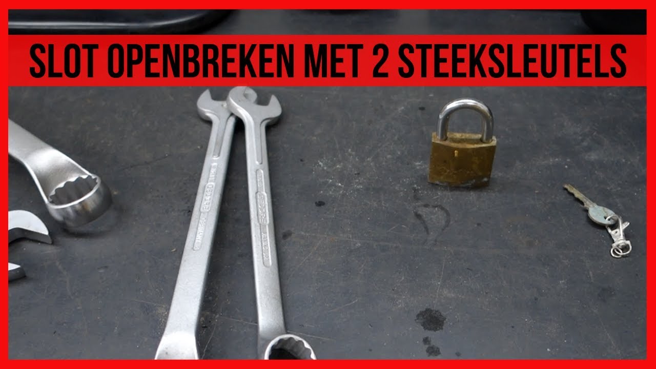 Slot openbreken met 2 steeksleutels - YouTube - Kaak Op Slot Wat Te Doen