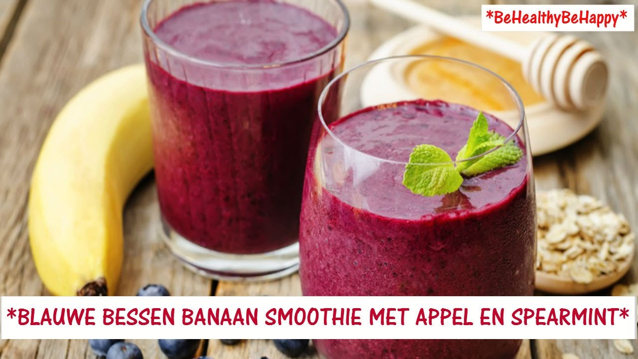 SMOOTHIE MET BLAUWE BESSEN /BANAAN/APPEL/SPEARMINT - YouTube - Wat Zegt Een Banaan Tegen Een Aap