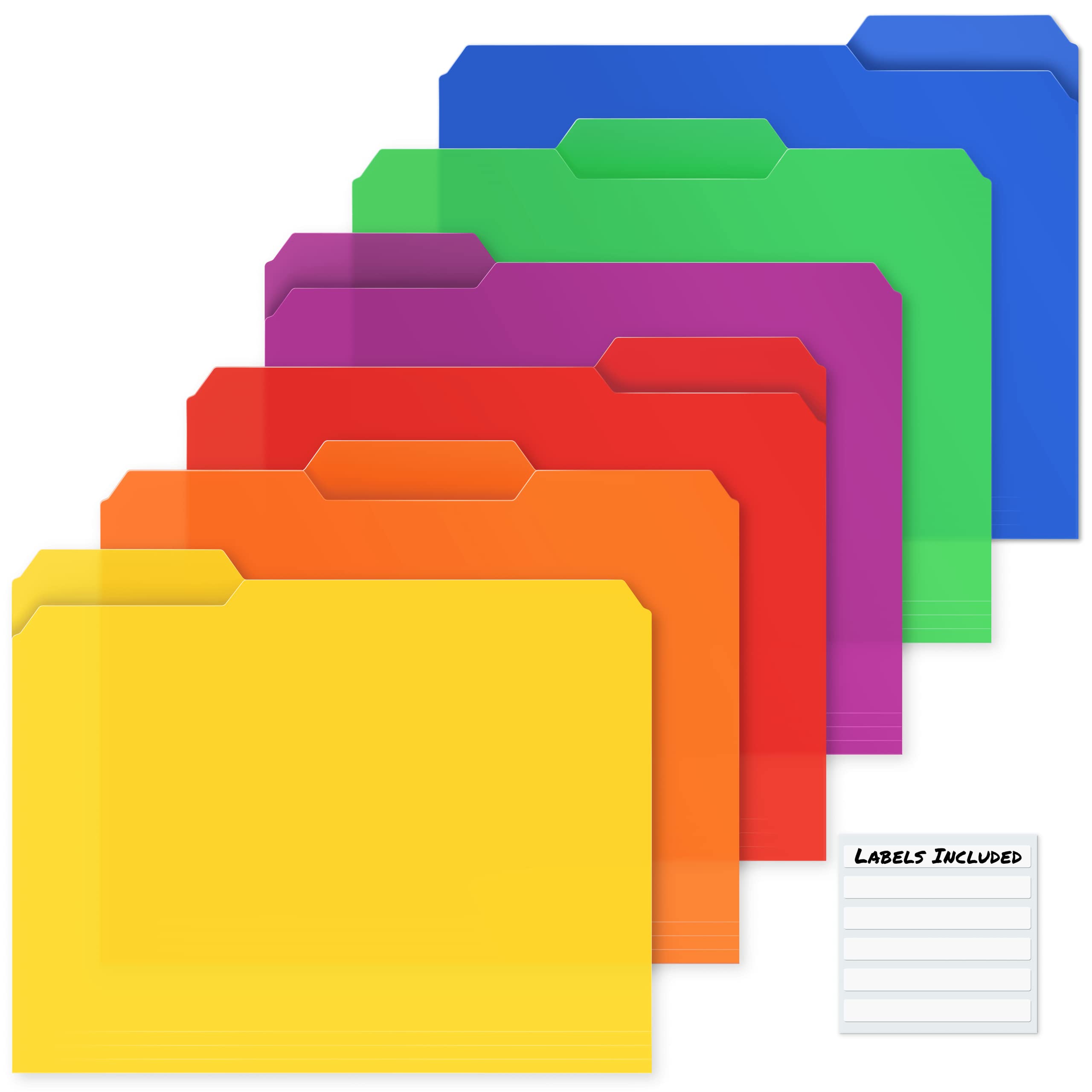 Snapklik.com : Dunwell Plastic Colored File Folders - Folders Bezorgen 13 Jaar Spotta
