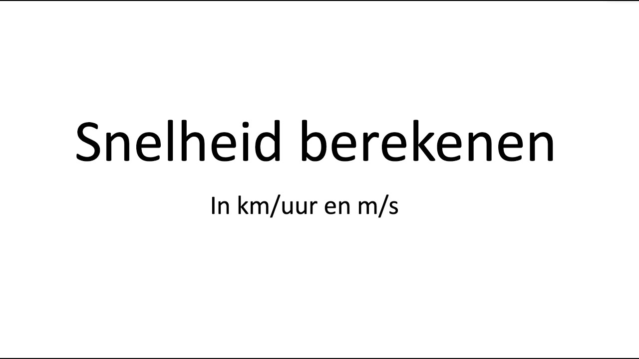 3km In 12 Minuten Snelheid