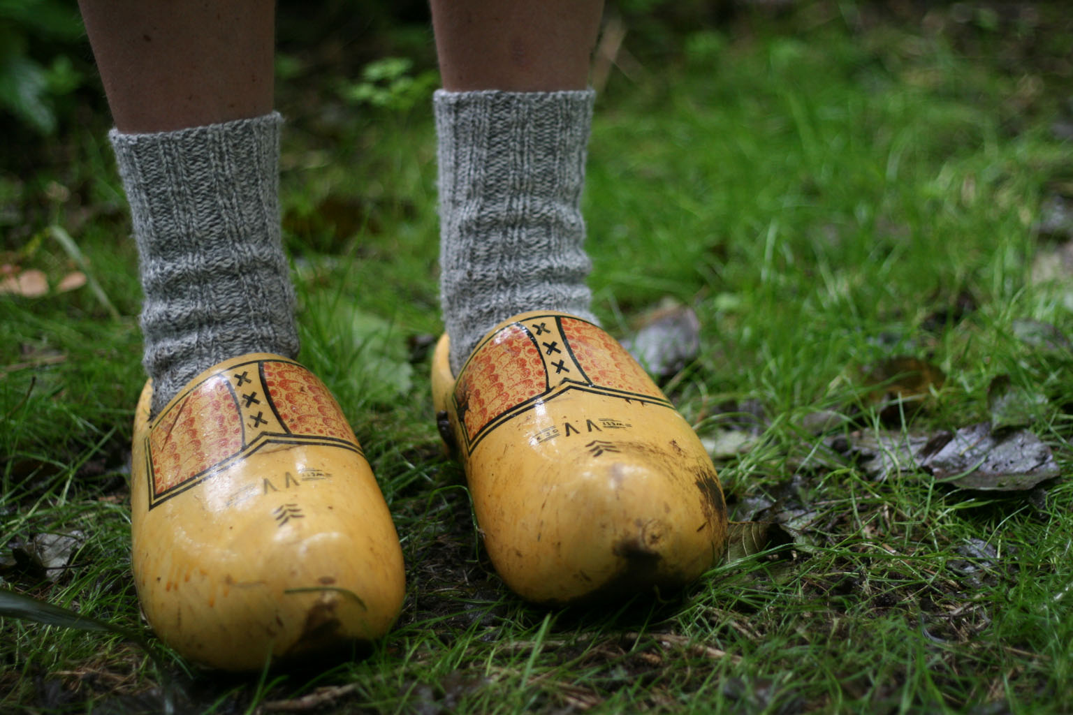 Sock, Boer Op Klompen, En Boerin, Wooden Shoes, Boer Zoekt, Houten - Klompen Voor In De Zorg