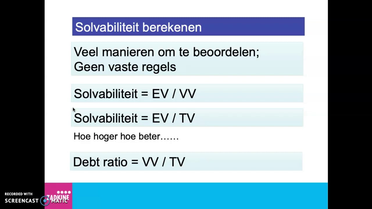 Solvabiliteit - YouTube - Wat Is Een Gezonde Solvabiliteit