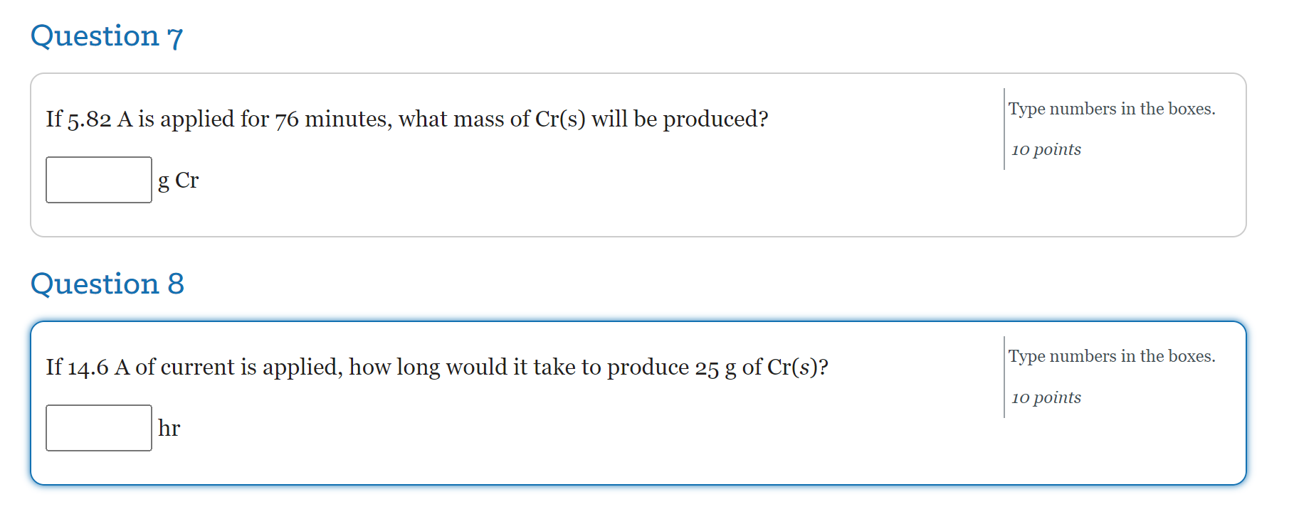 Solved Molten CrBr3If 5.82 A is applied for 76 minutes, what | Chegg.com - Hoe Ziet Een Recensie Eruit