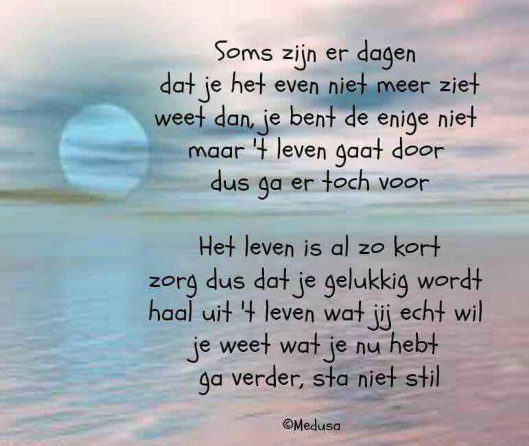 Soms zit het wel eens niet mee, maar blijf altijd positief, dan komt - Daar Kun Je Effen Mee Lopen