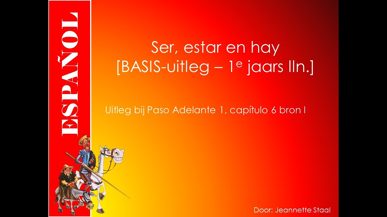 Spaans leren met Flip Spaans: ser, estar of hay BASIS-uitleg - YouTube - Vertalen Van Nederlands In Spaans