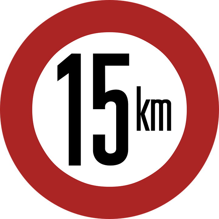 Speed Limit 15 Km Sign · Free vector graphic on Pixabay - Km Hm-dam-m Dm Cm-mm Ezelsbruggetje