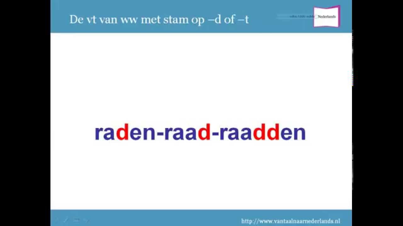 In Welke Tijd Schrijf Je De Methode
