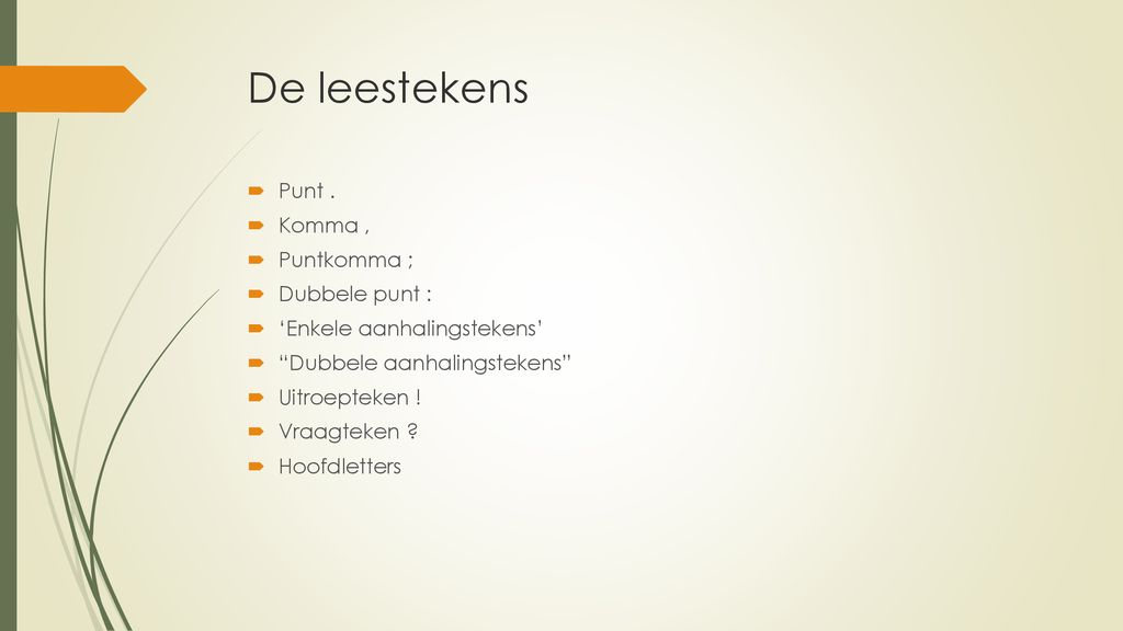 Spelling Niveau ppt download - Wanneer Dubbele Punt Of Puntkomma