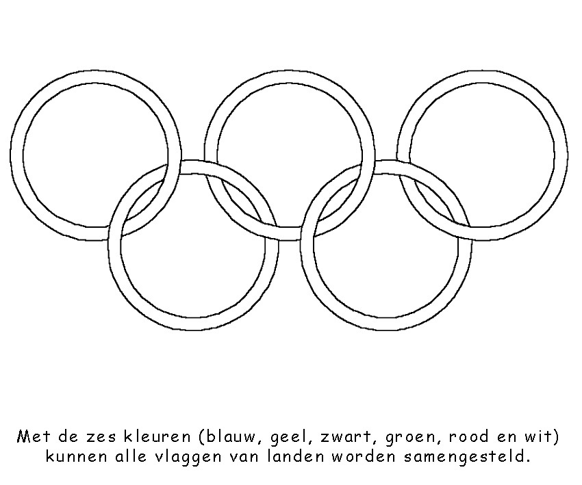Sport: kleurplaat Olympische spelen ringen - Wat Betekenen De Ringen Van De Olympische Spelen