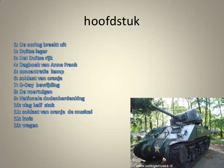 Spreekbeurt Tweede Wereld oorlog - Werkstuk Tweede Wereldoorlog Groep 8