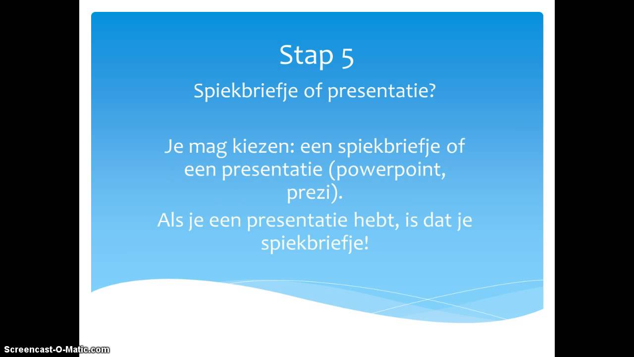 Een Leuk Onderwerp Voor Een Spreekbeurt