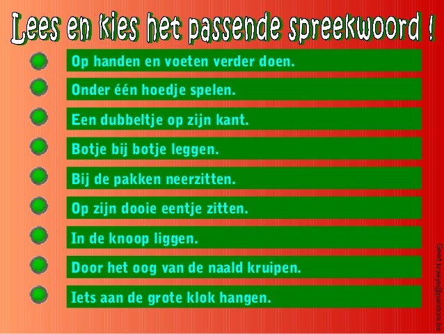 Spreekwoorden - Wat Zijn De Bekendste Spreekwoorden