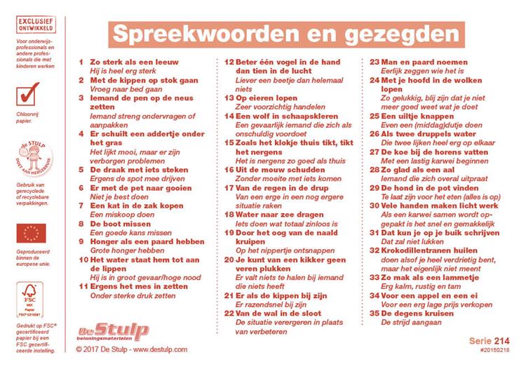 Alle Spreekwoorden En Gezegden Op Een Rij