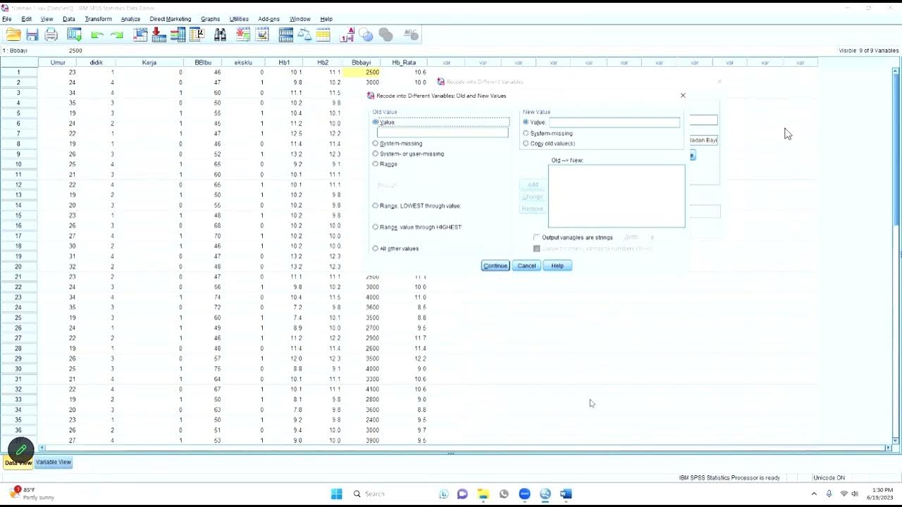 SPSS RECODE INTO DIFFERENT - YouTube - Recode Into Different Variable Spss
