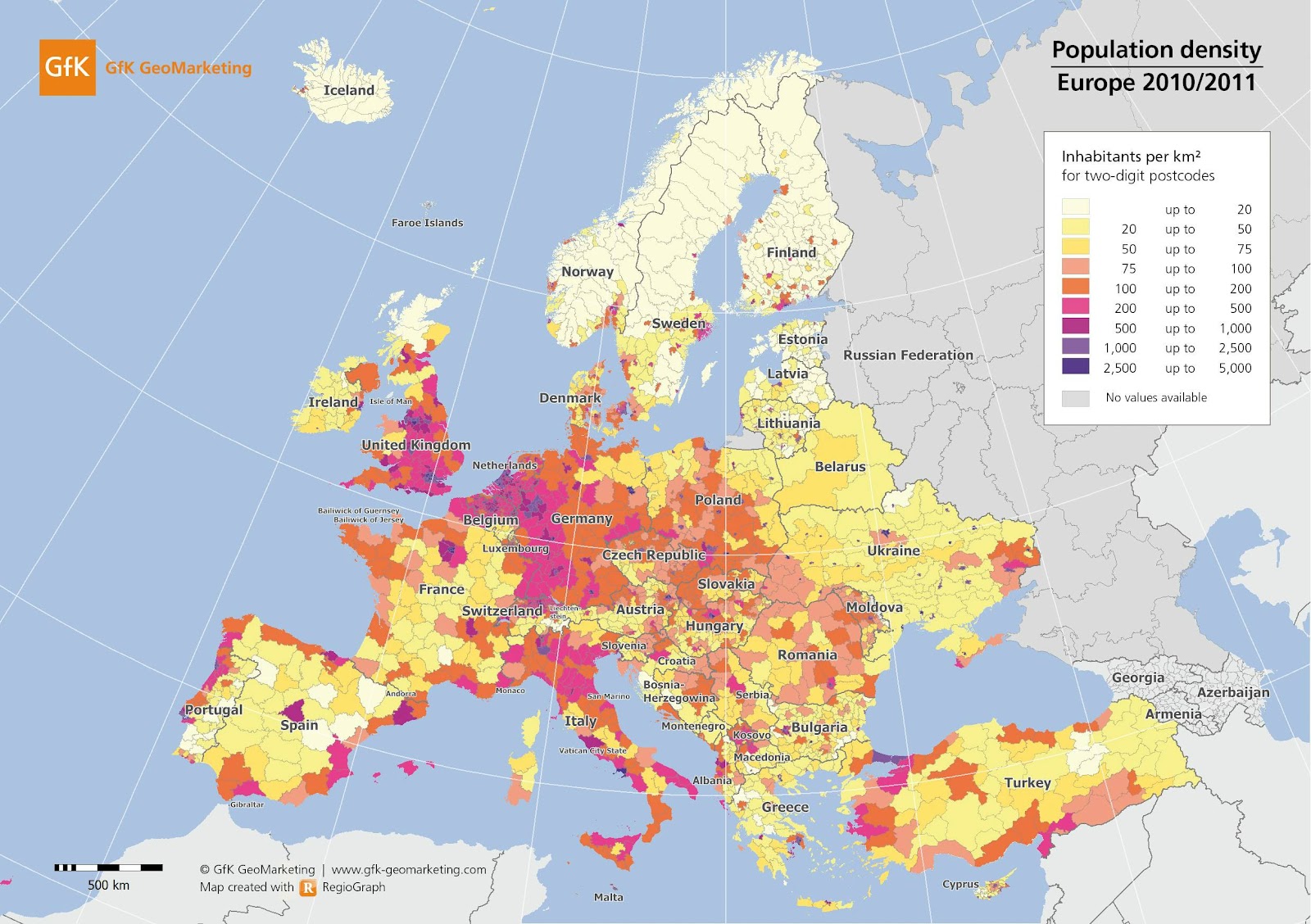 SquidHammer: European Population Density - Wie Zitten Er In De Eu