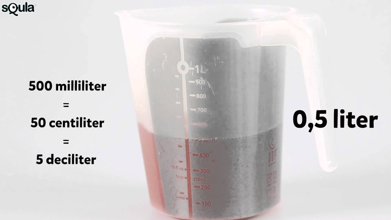 Squla uitlegfilmpje: rekenen met inhoud (liter, deciliter, centiliter - Hoeveel Water Zit Er In Een Dopper