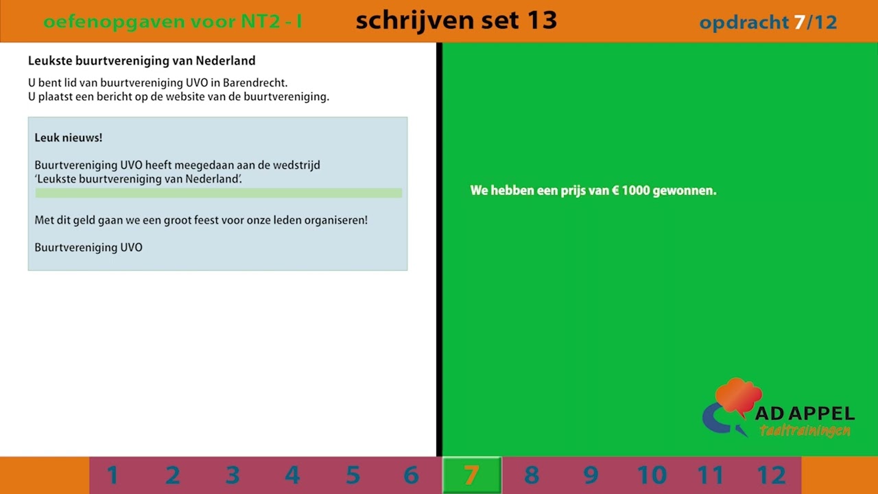 Staatsexamen B1 - Examenopgaven Set 13 – Schrijven. - YouTube - Staat Examen B1 Oefenen Schrijven