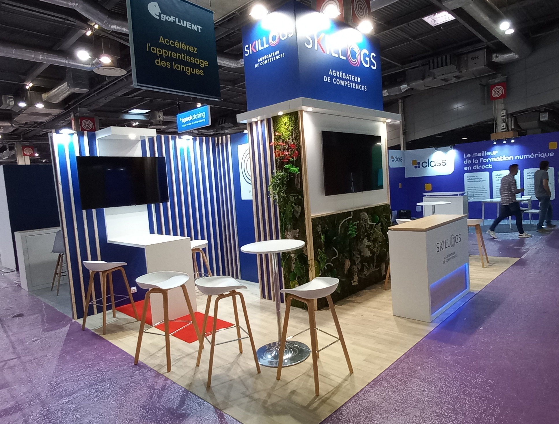 Stand sur mesure au salon Learning Technologies | Design-R - Stand Sc Cambuur - Fc Volendam