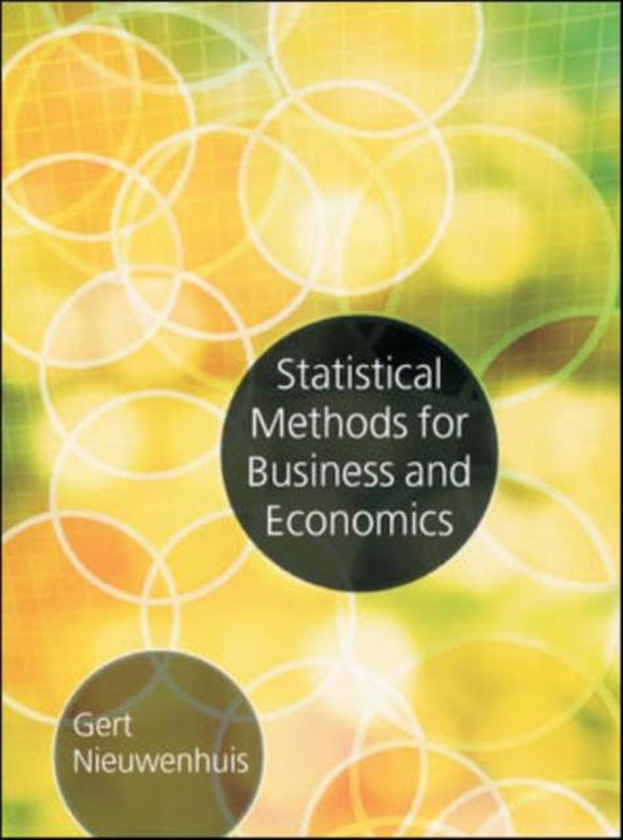 Statistical Methods for Business and Economics | 9780077109875 | McGraw - Statistical Methods For Business And Economics