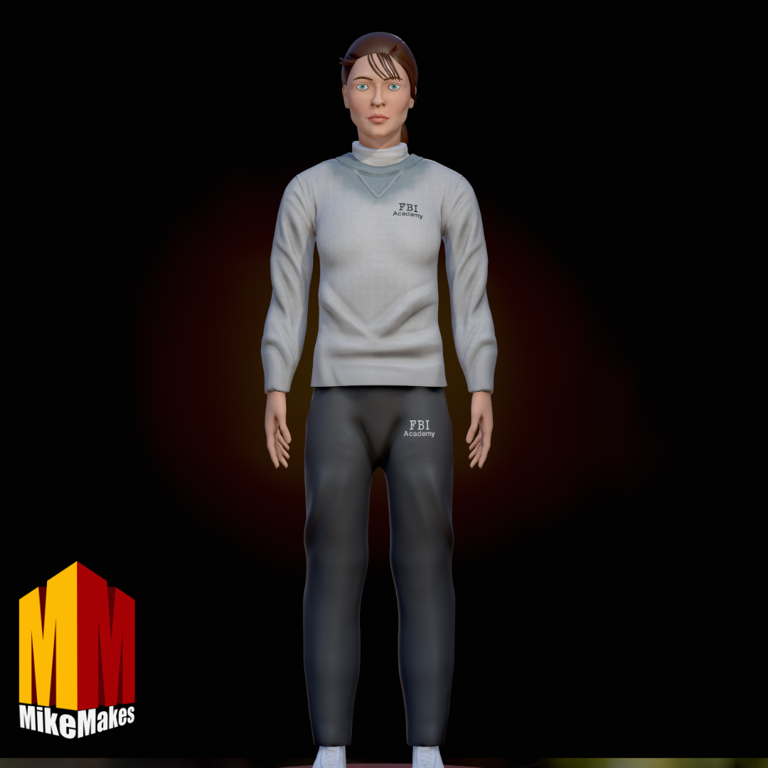 STL file Clarice Starling - Silence of the Lambs 3D Model・3D print - Clarice Starling Silence Of The Lambs