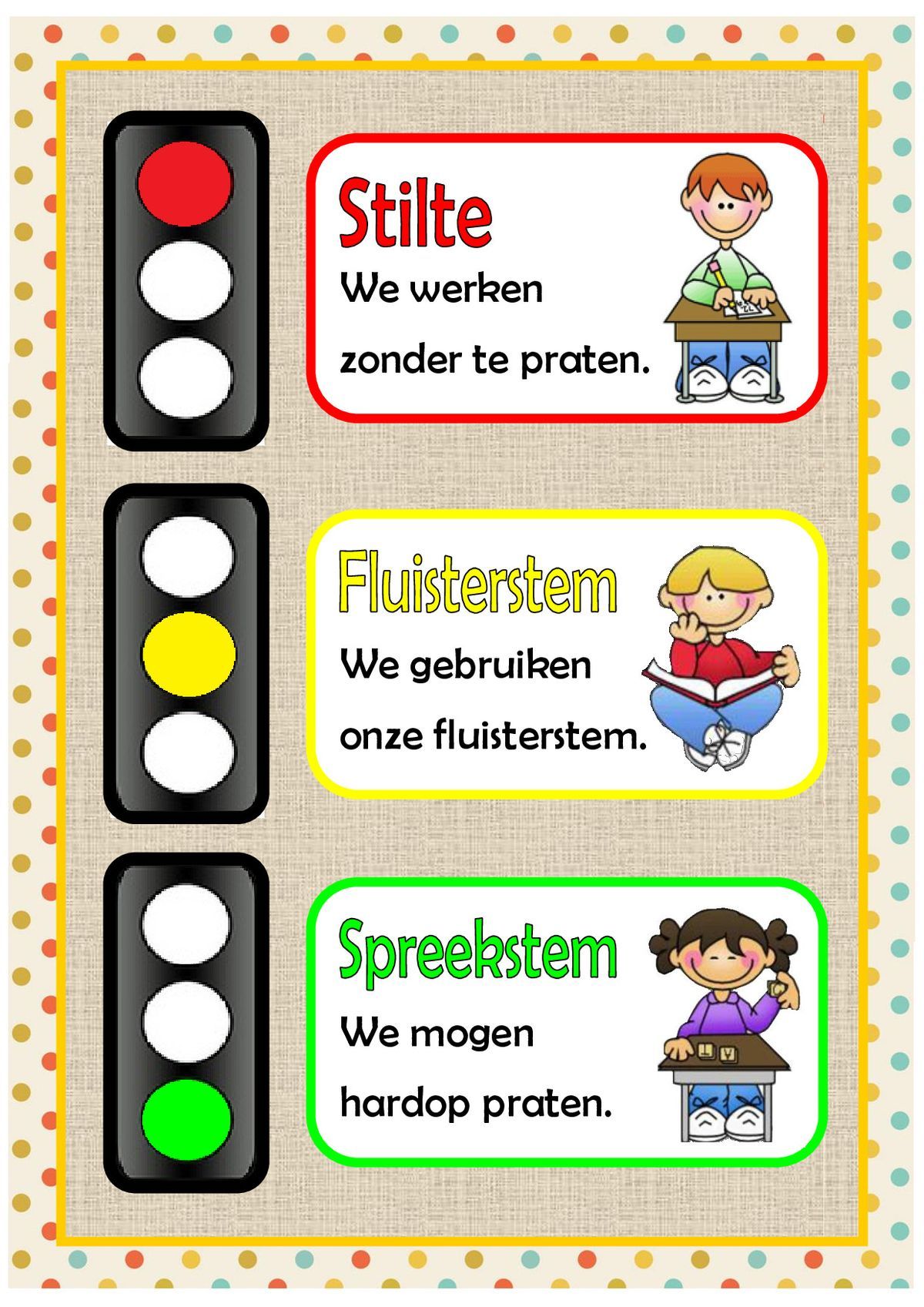 Stoplicht | Klasseregels, School, Schoolorganisatie - Klassenregels Regels In De Klas