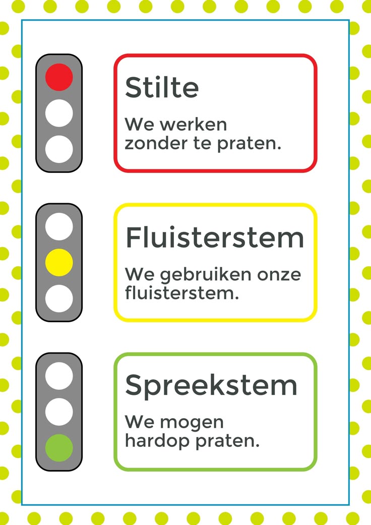 Stoplicht Voor In De Klas