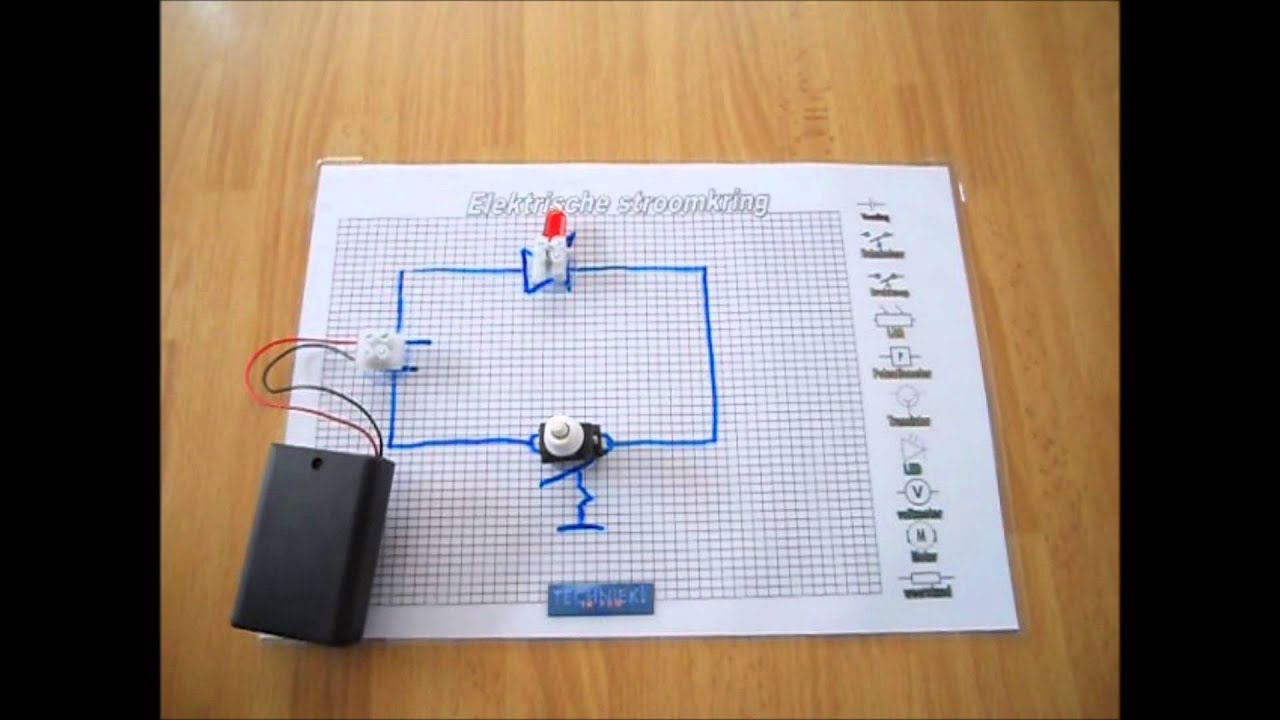 Stroomkring met LED - YouTube - Gaat Stroom Van Plus Naar Min