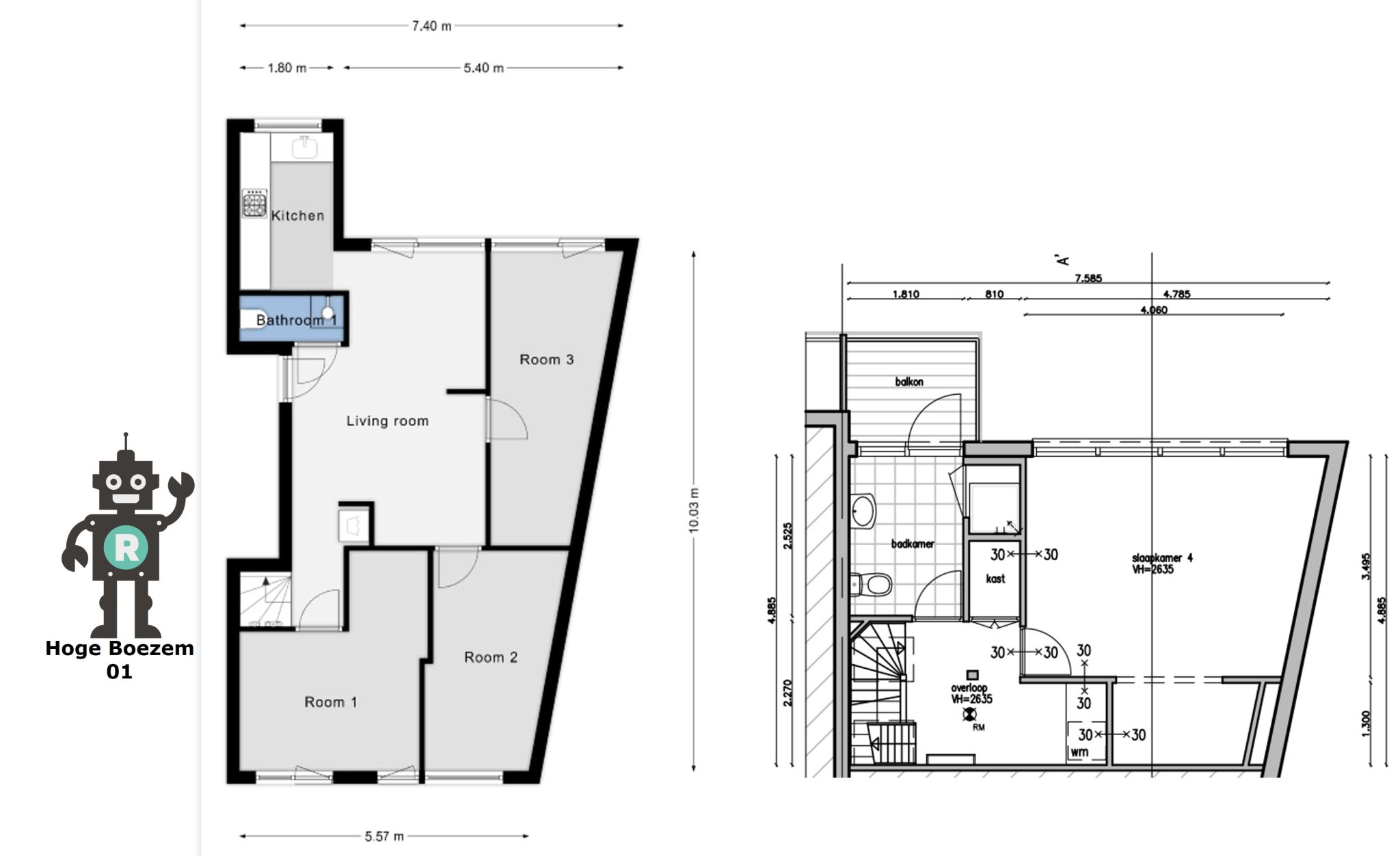 Student apartment Hoge Boezem | RotterdamHoge Boezem - 01 – m2 Student - Hoge Boezem Van De Overwaard